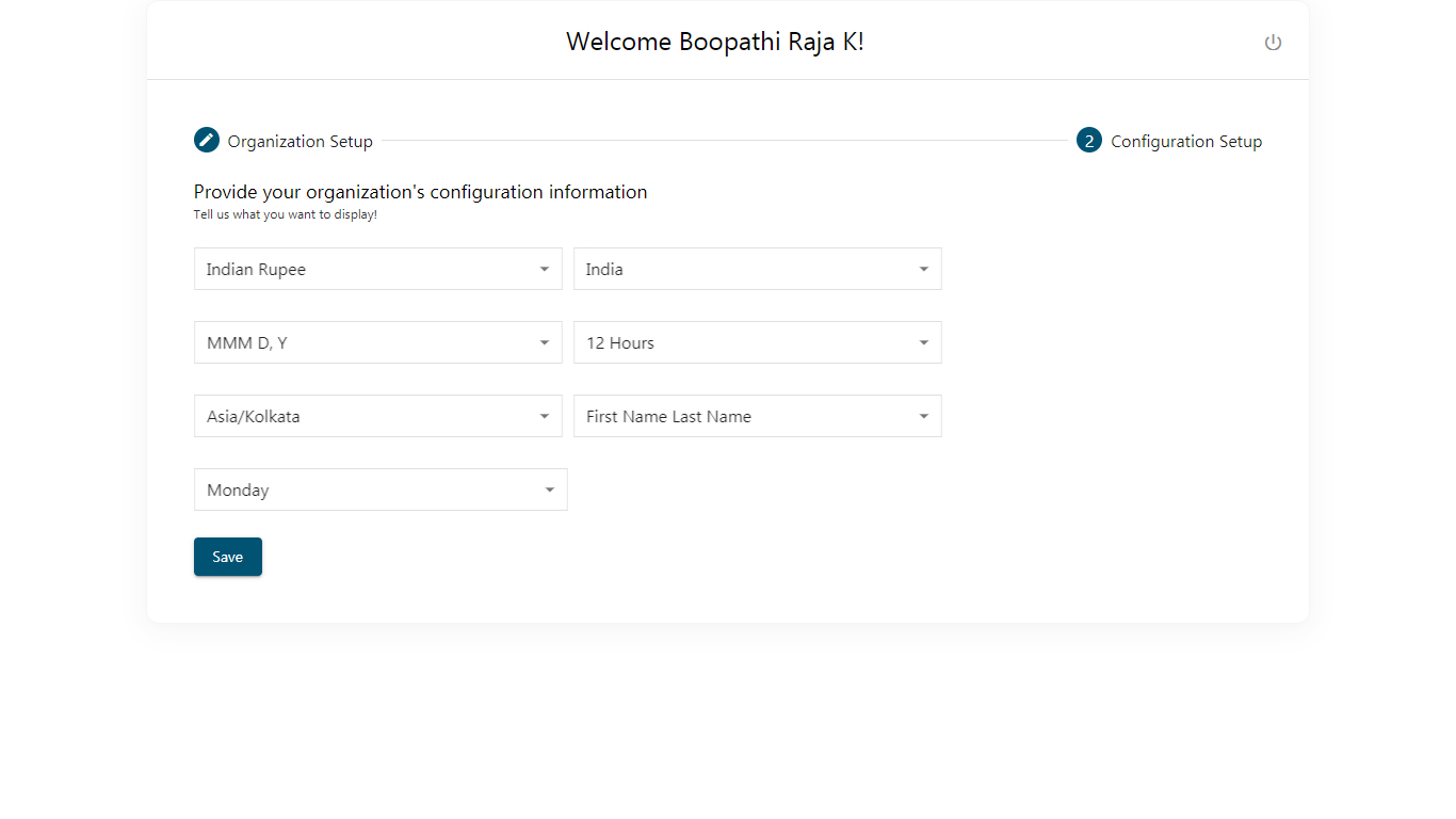 Configuration Setup