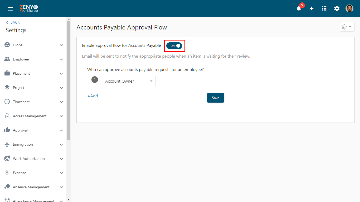 Enable Approval Flow