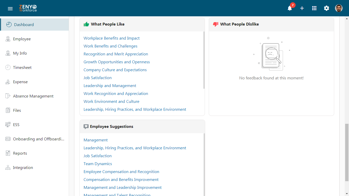 eNPS content analysis