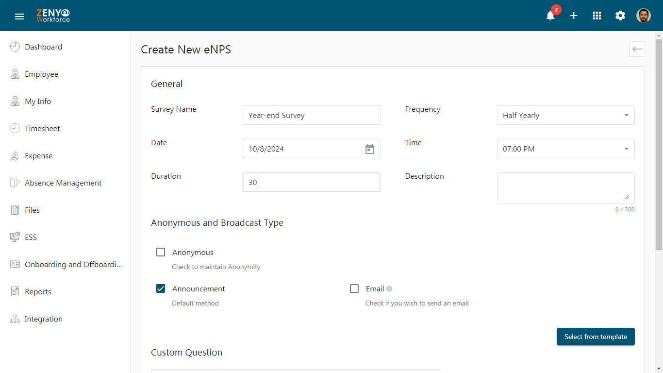 Create eNps